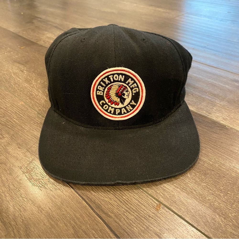 Brixton Black Cap with Embroidered Patch
